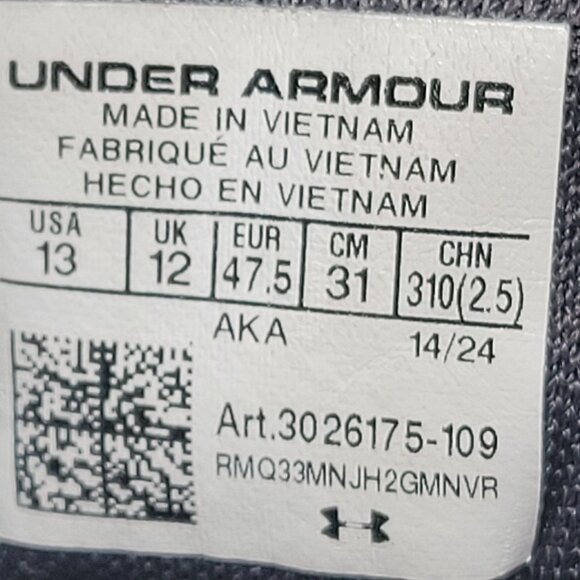 Under Armour Charged Assert 10 Men's Gray Running Sneakers 3026175-109 US Sz 13 - Picture 8 of 8